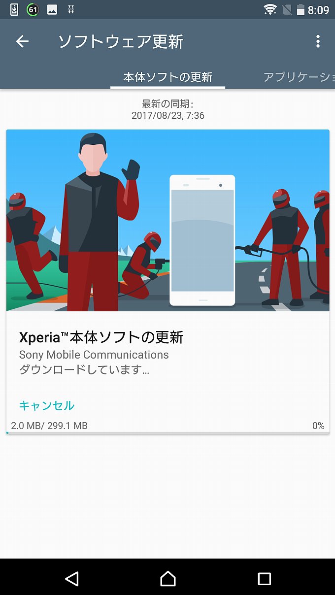 ファイルサイズは299.1MB