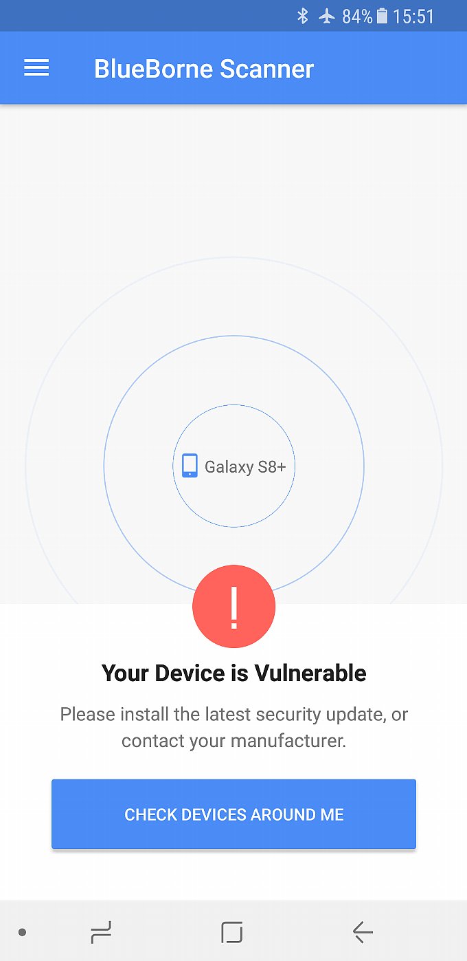 Galaxy S8+のチェック結果
