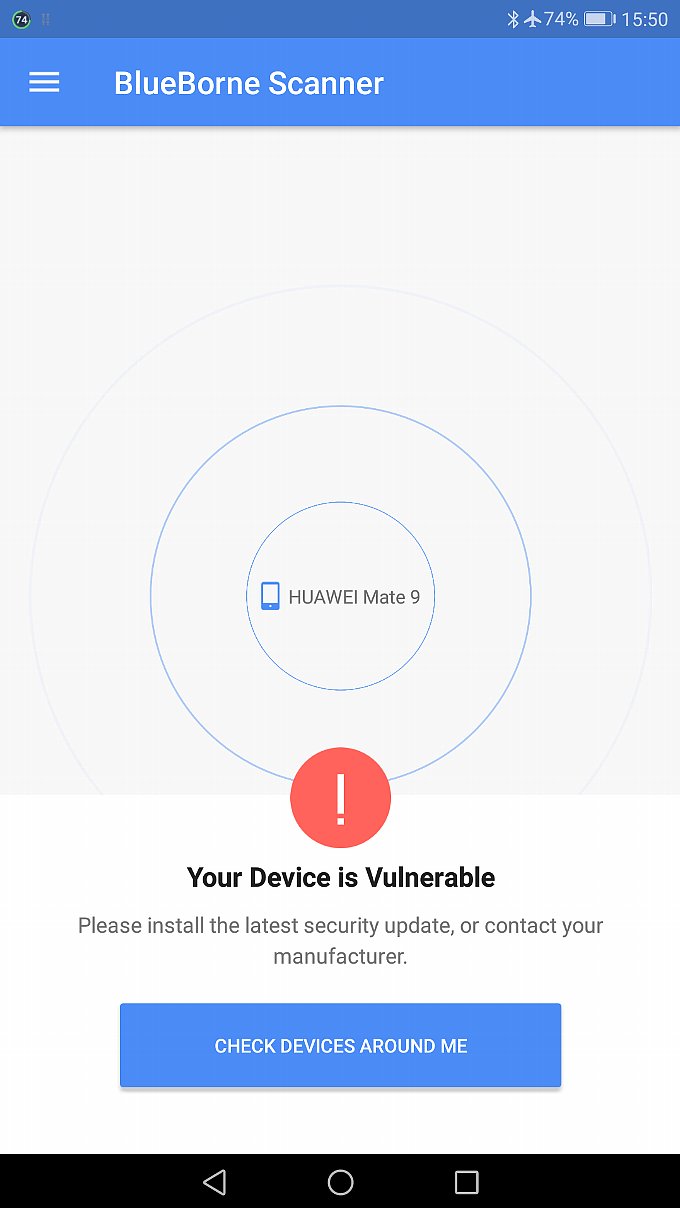 Mate9のチェック結果