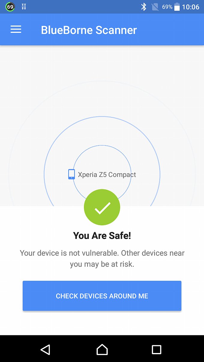Xperia Z5 CompactのBlueBorneチェック結果