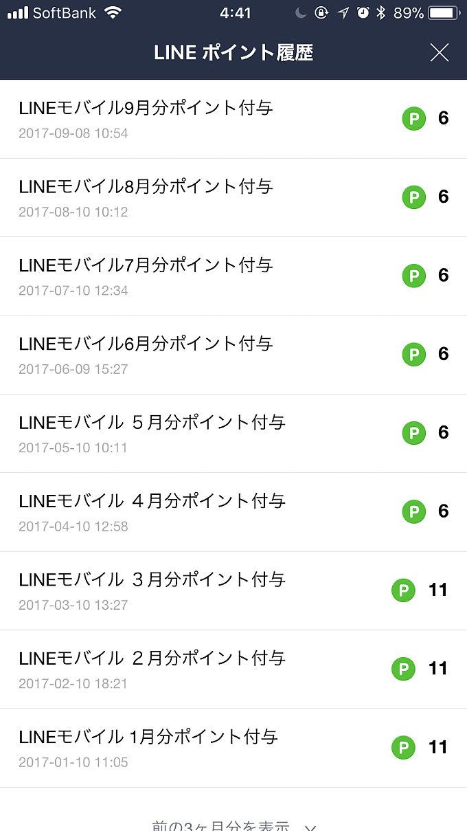 いつの間にか貯まっていたLINEポイント