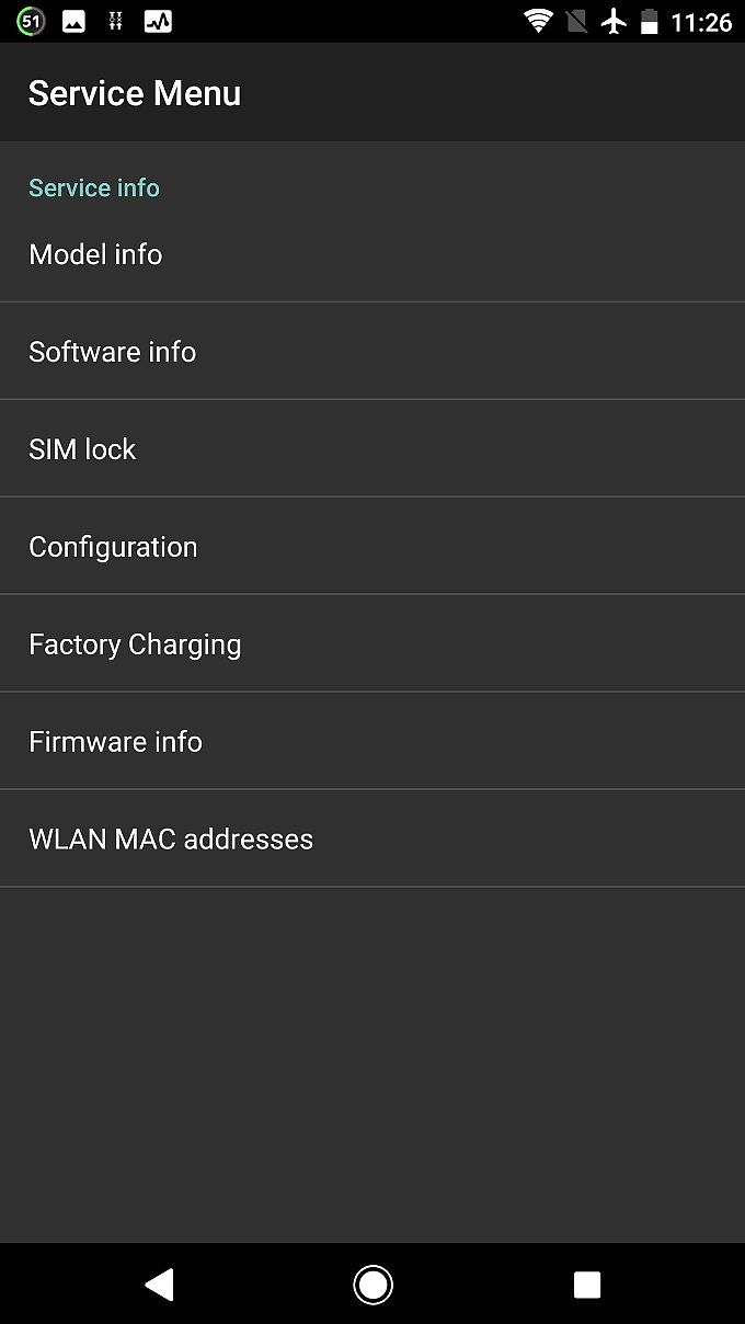 「 Software info 」をタップ