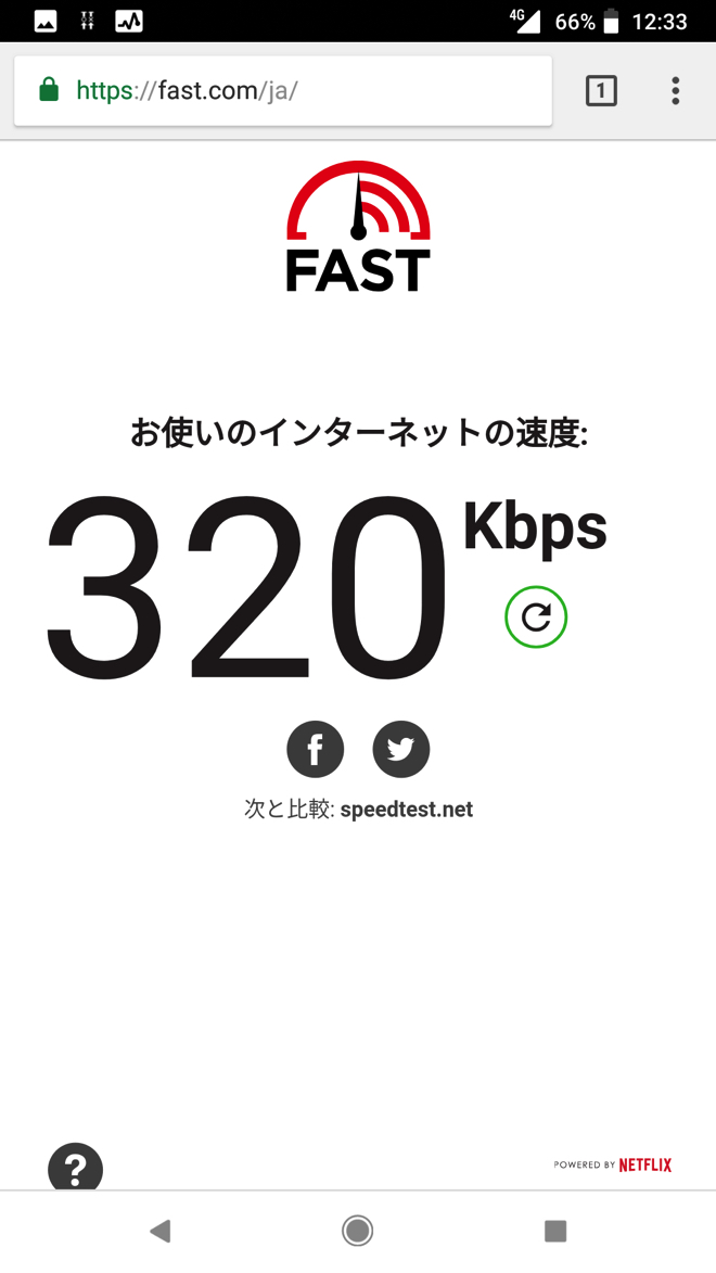 nuroモバイル(ソフトバンク回線)
